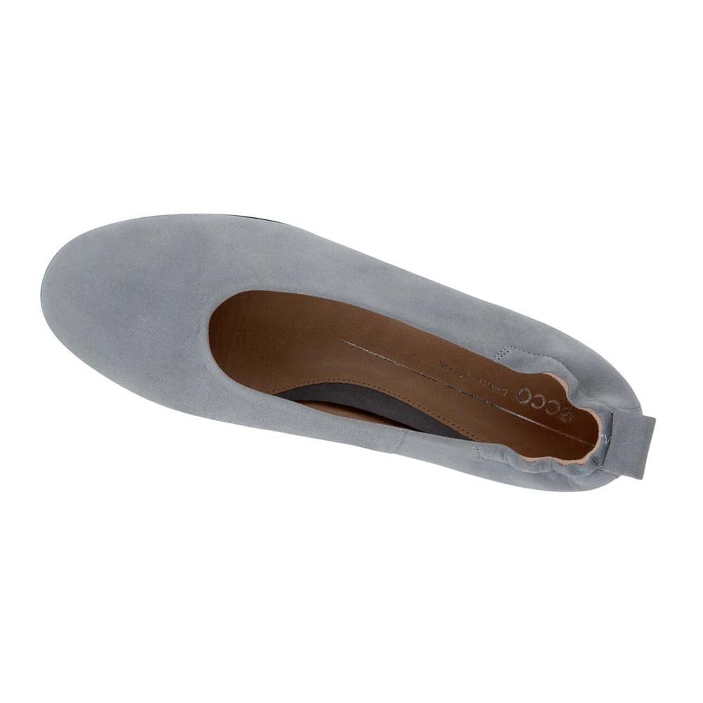 Women's Ecco Anine Flat Ballerina Ballet Flats Silver / Grey | Canada 4OKI